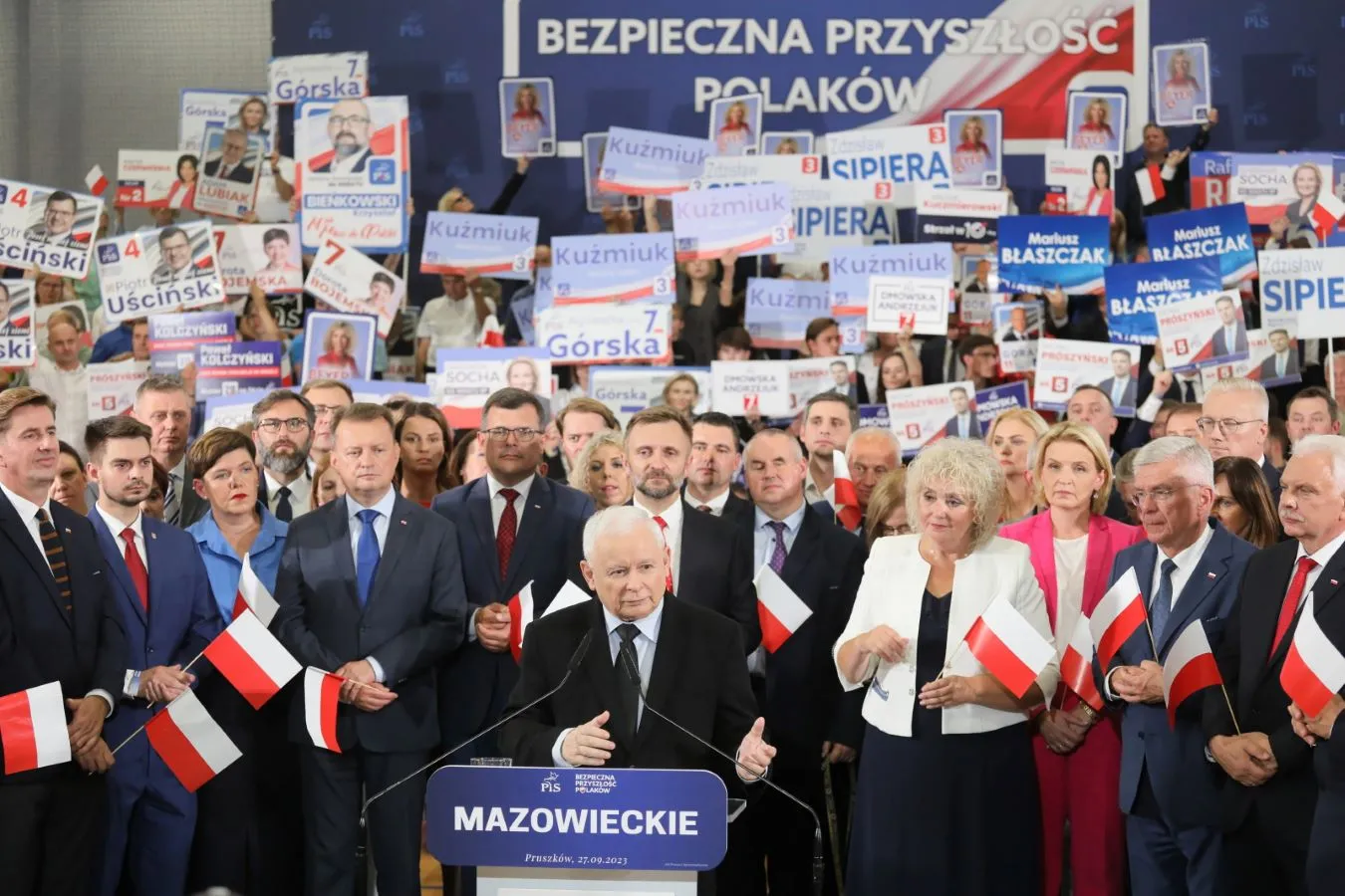 Wybory 2023. Kaczyński: 15 października otwieramy szampana