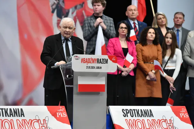 Jarosław Kaczyński w Lublinie: Wola Tuska jest prawem. Wola führera była prawem