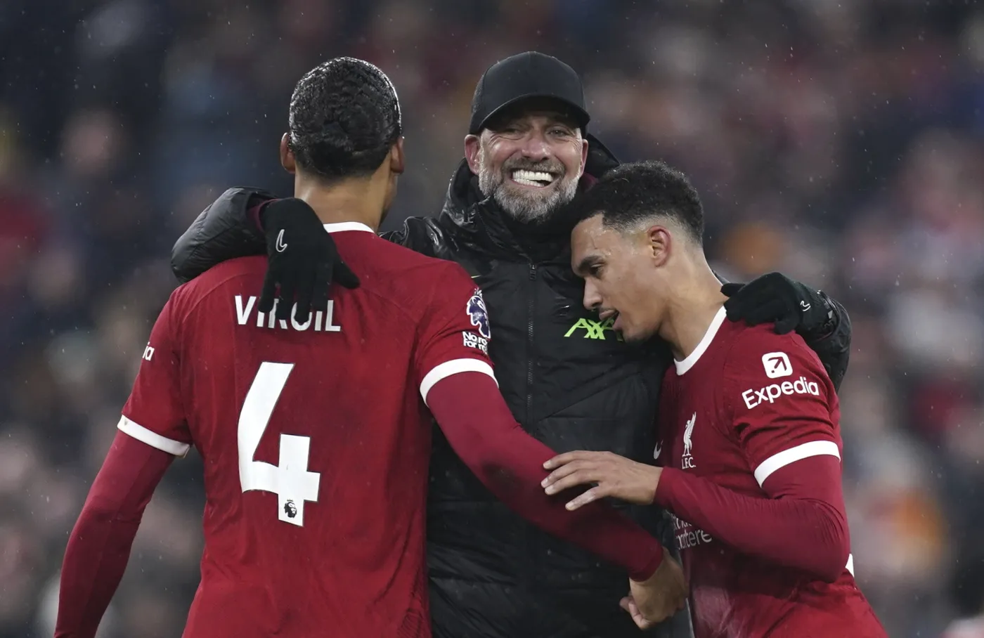Juergen Klopp i piłkarze Liverpoolu