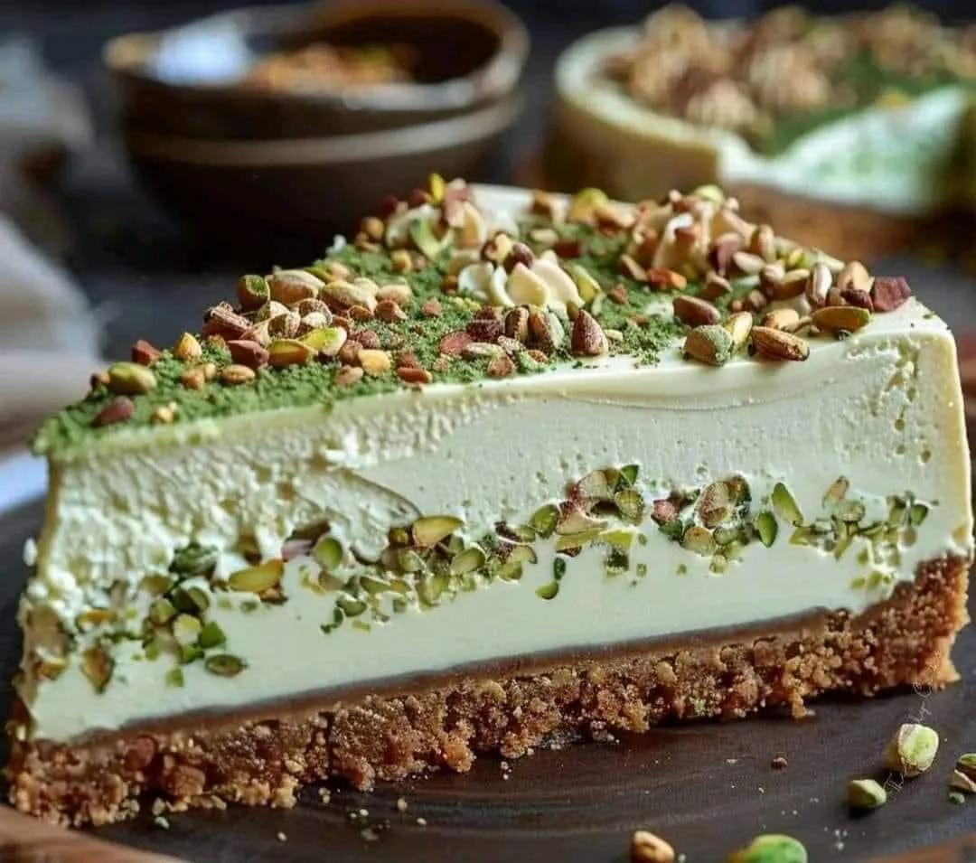 Sernik pistacjowy