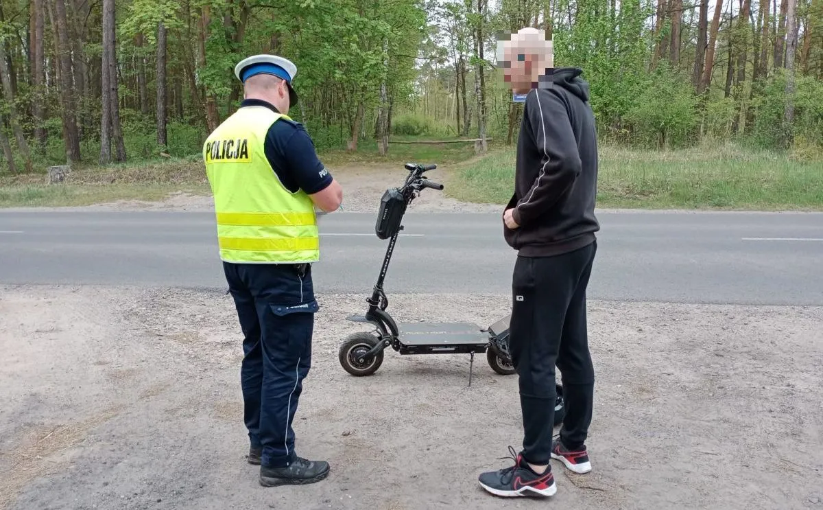 Hulajnogą przekroczył prędkość. Grupa Speed dorwała pirata drogowego