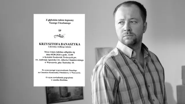 Pogrzeb Krzysztofa Banaszyka. Znane są szczegóły ostatniego pożegnania aktora, mistrza dubbingu