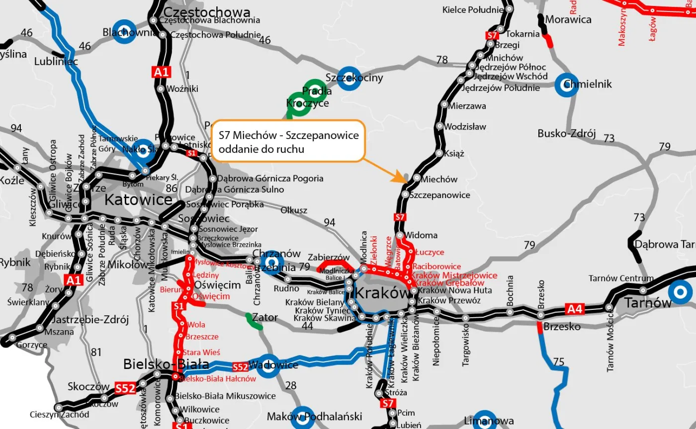 S7 zaskoczy kierowców. Tylko 3 godziny z Warszawy do Krakowa