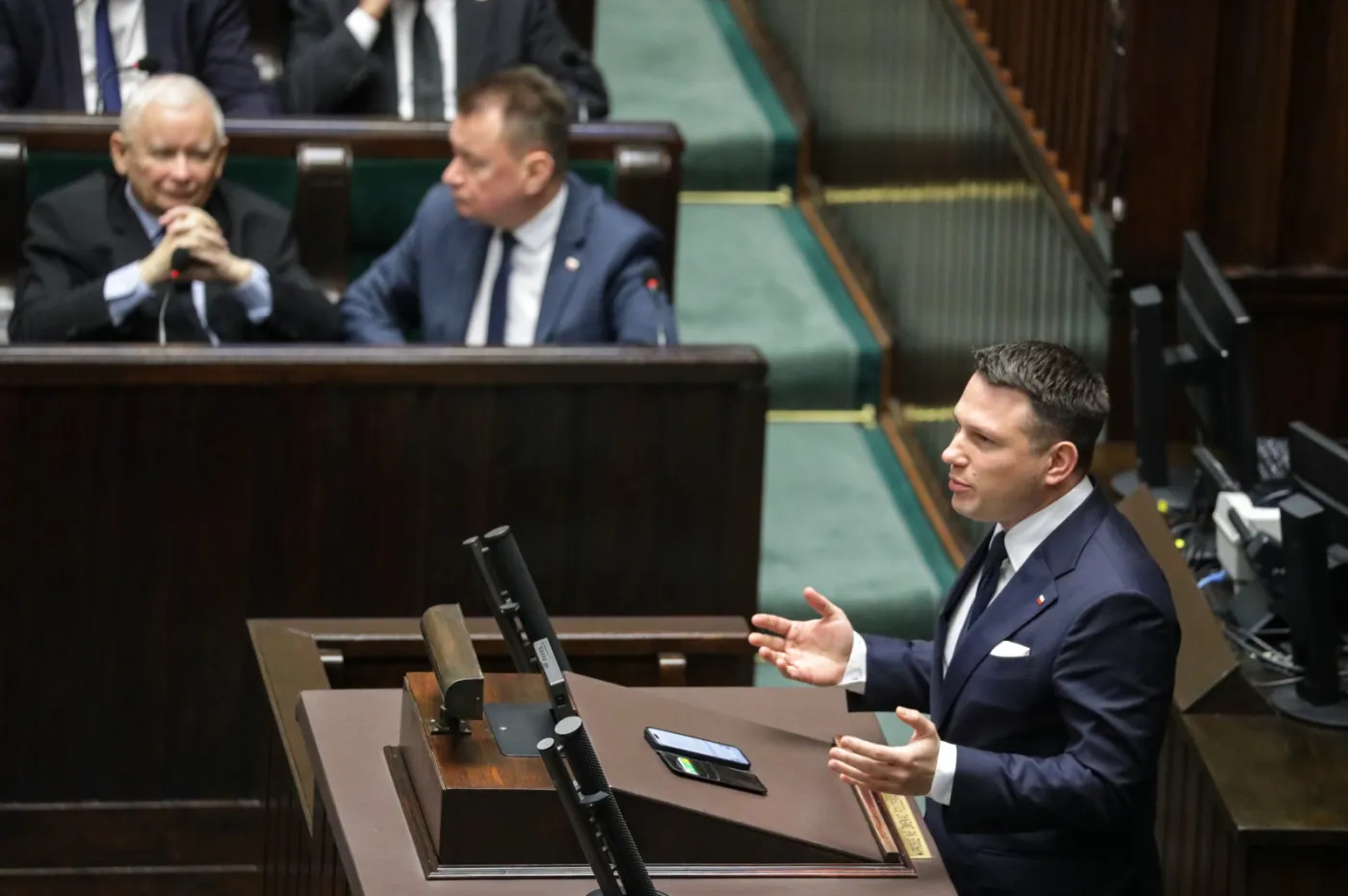 Jarosław Kaczyński Mariusz Błaszczak Sławomir Mentzen