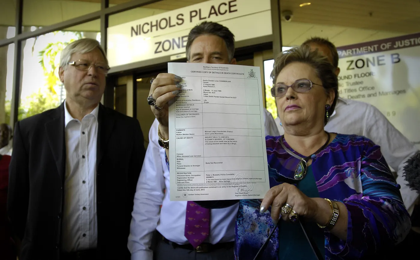 AZARIA CHAMBERLAIN INQUEST DARWIN