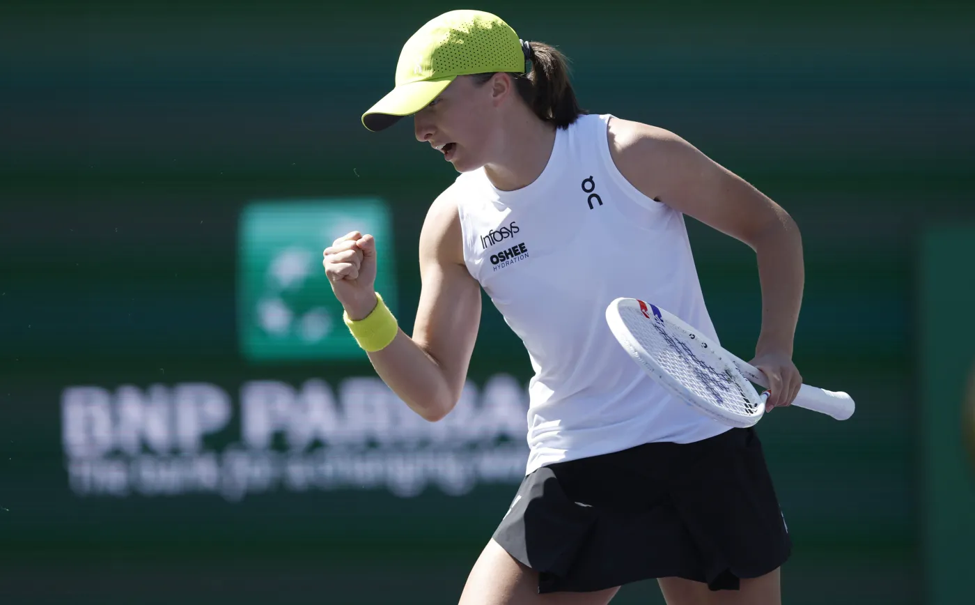 Świątek - perfekcyjna, doskonała, zwycięska! Muchova bez szans w 1/8 finału Indian Wells
