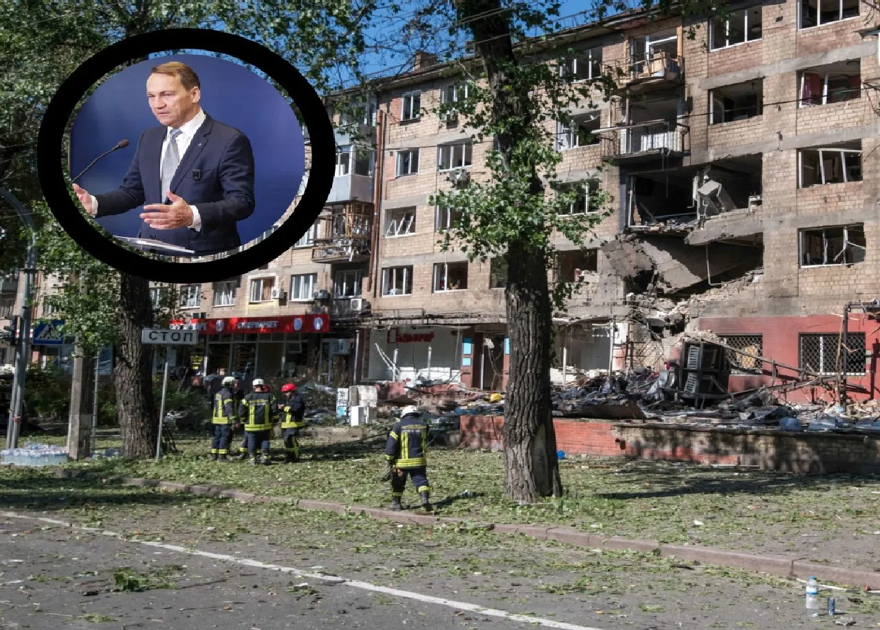 Polska ambasada uszkodzona w "raszystowskim ataku na Kijów". Sikorski wzywa do pilnej pomocy