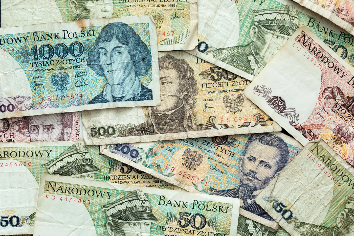 Old,Polish,Money,-,Banknotes,-,Background