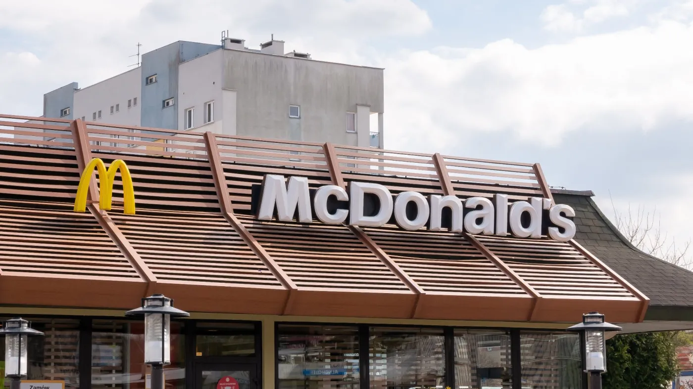Krakow,,Malopolska,,Poland,-,February,2022:,Mcdonald's,Restaurant,In,An