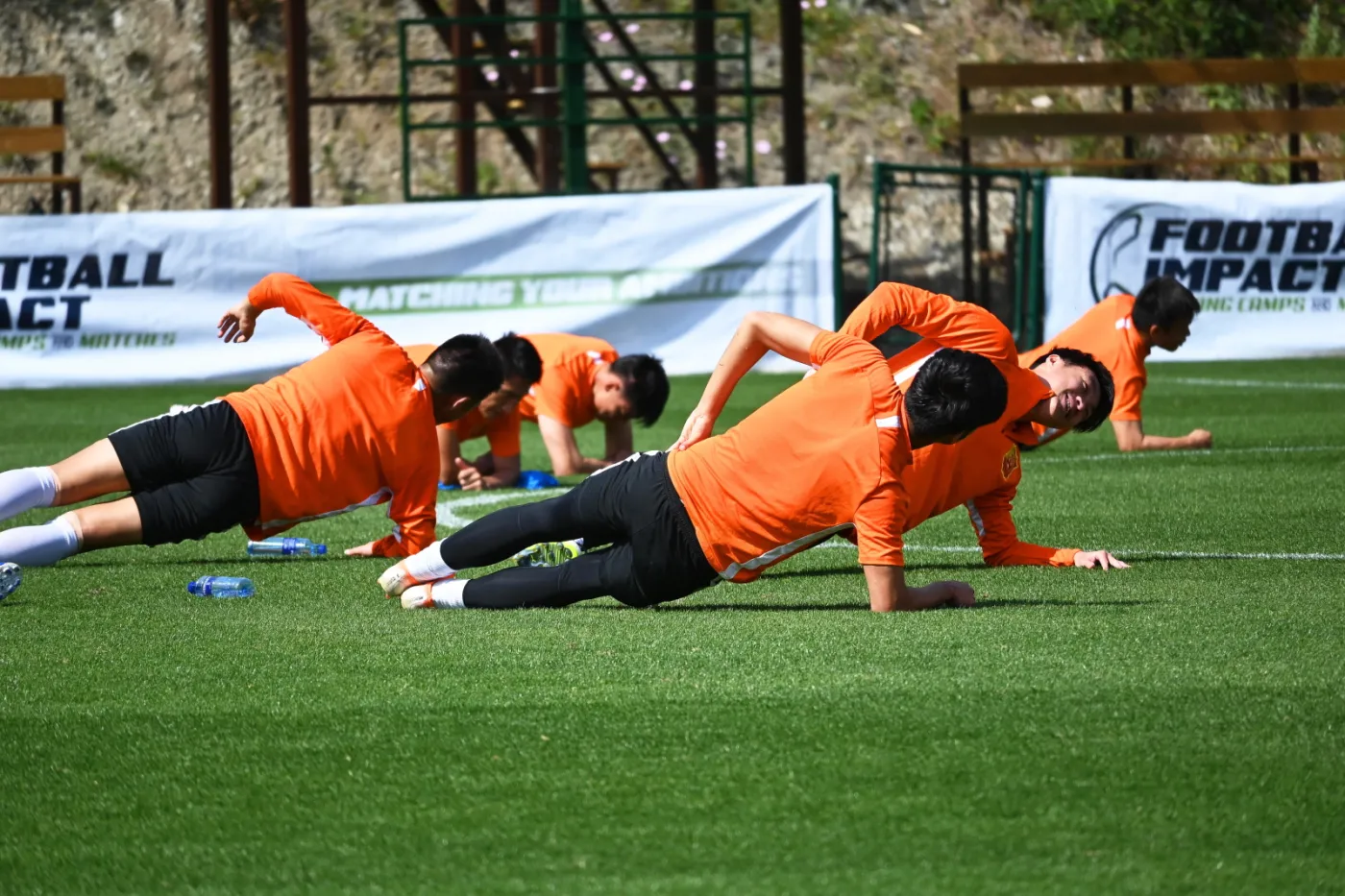 Training session of Wuhan Zall soccer team in Malaga