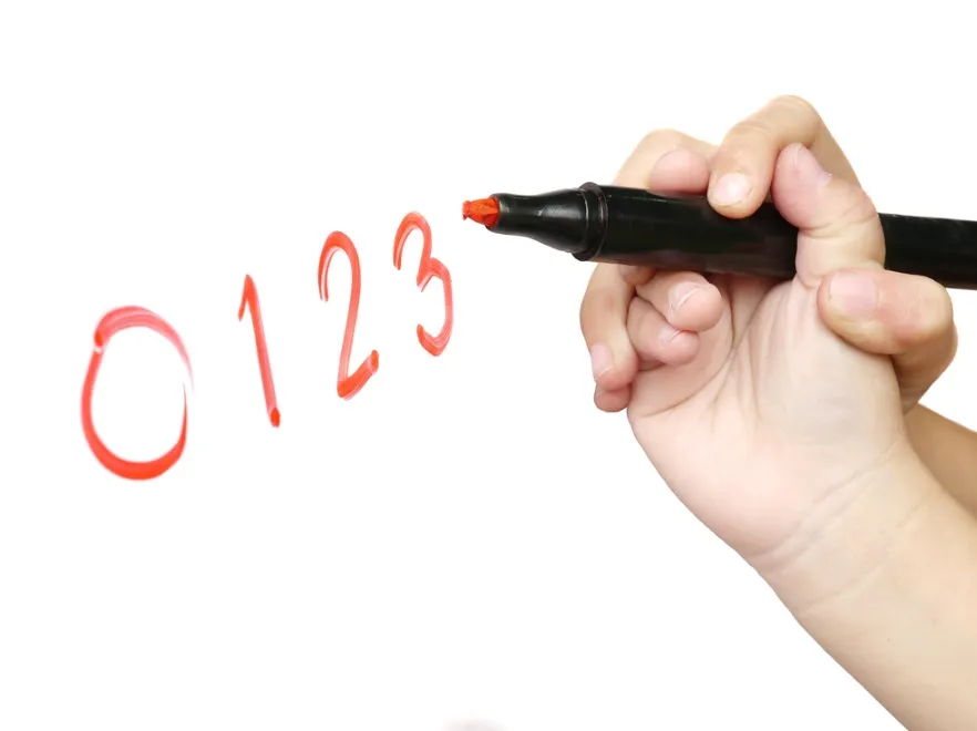 Nauka pisania cyfr