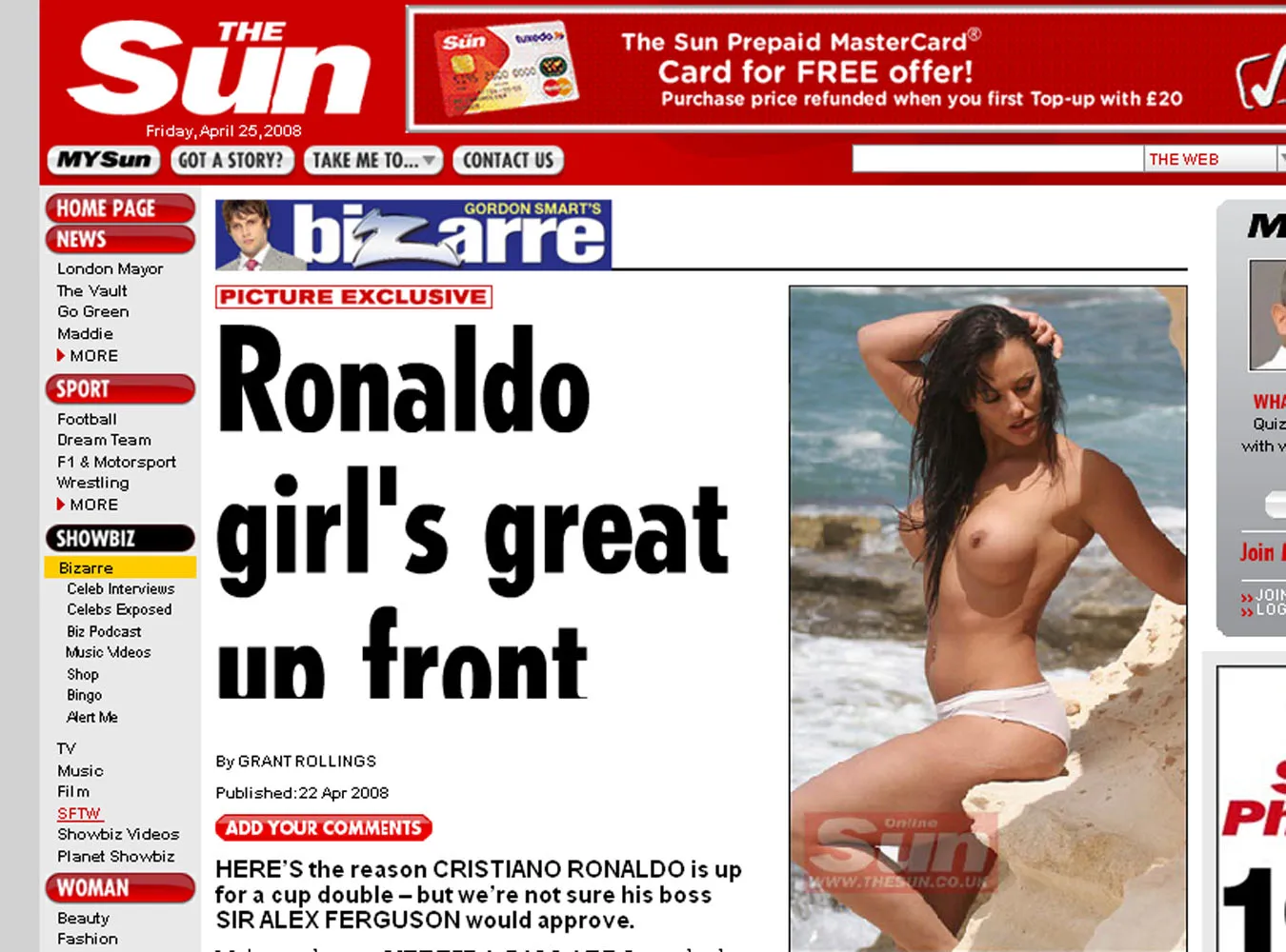 Dziewczyna Cristiano Ronaldo pokazała się w całej okazałości