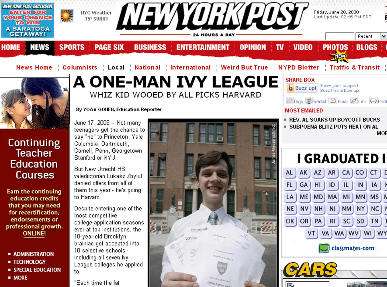 Młody Polak może wybierać wśród najlepszych uczelni USA