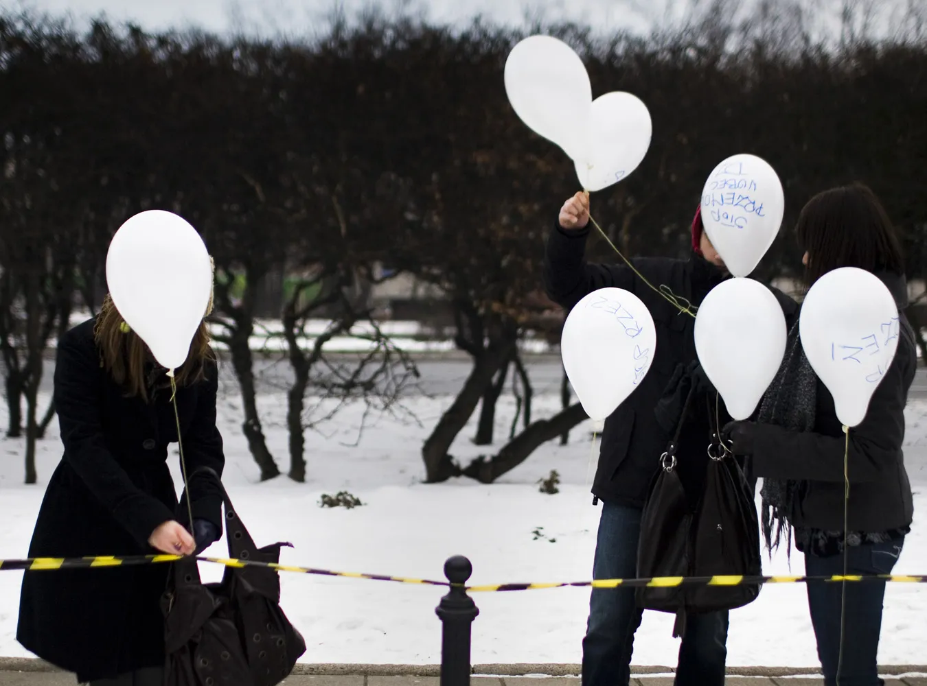 500 balonów przeciwko wojnie w Strefie Gazy