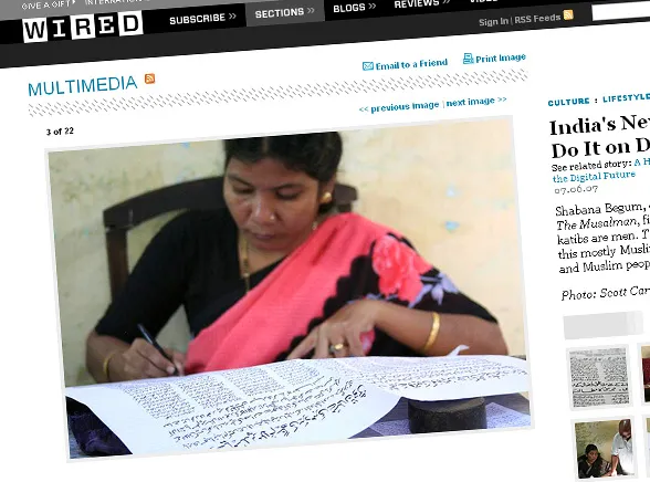 Zobacz gazetę, która jest pisana ręcznie