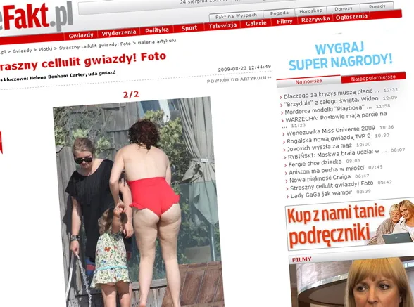 Potworny cellulit pierwszoligowej gwiazdy