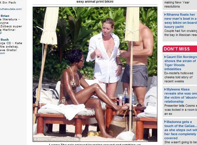 Zobacz dwie supermodelki na plaży