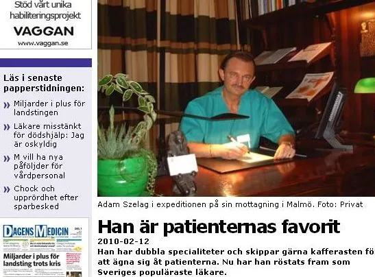 Polak najlepszym lekarzem w... Szwecji