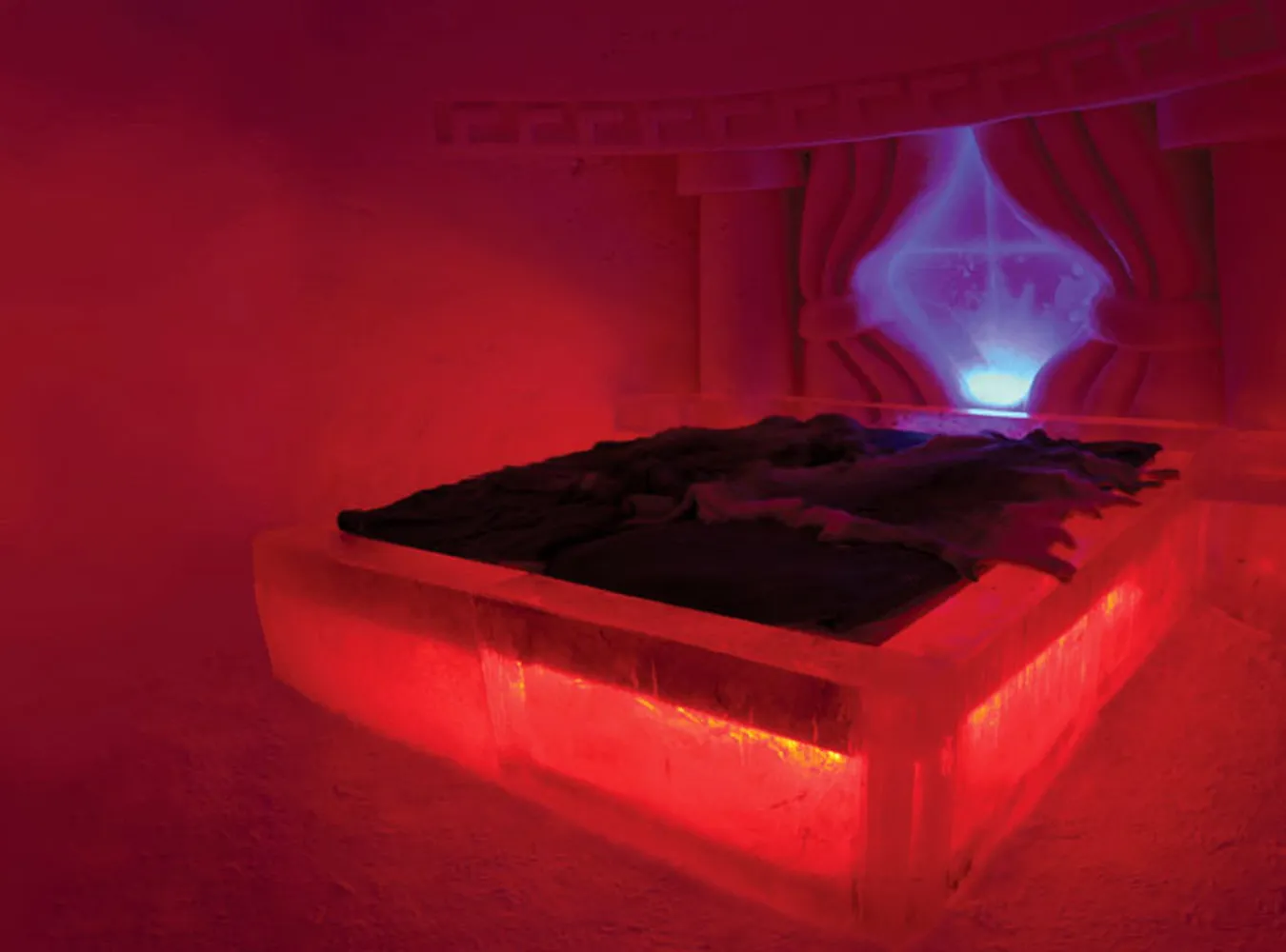 Prześpij się na łóżku z lodu