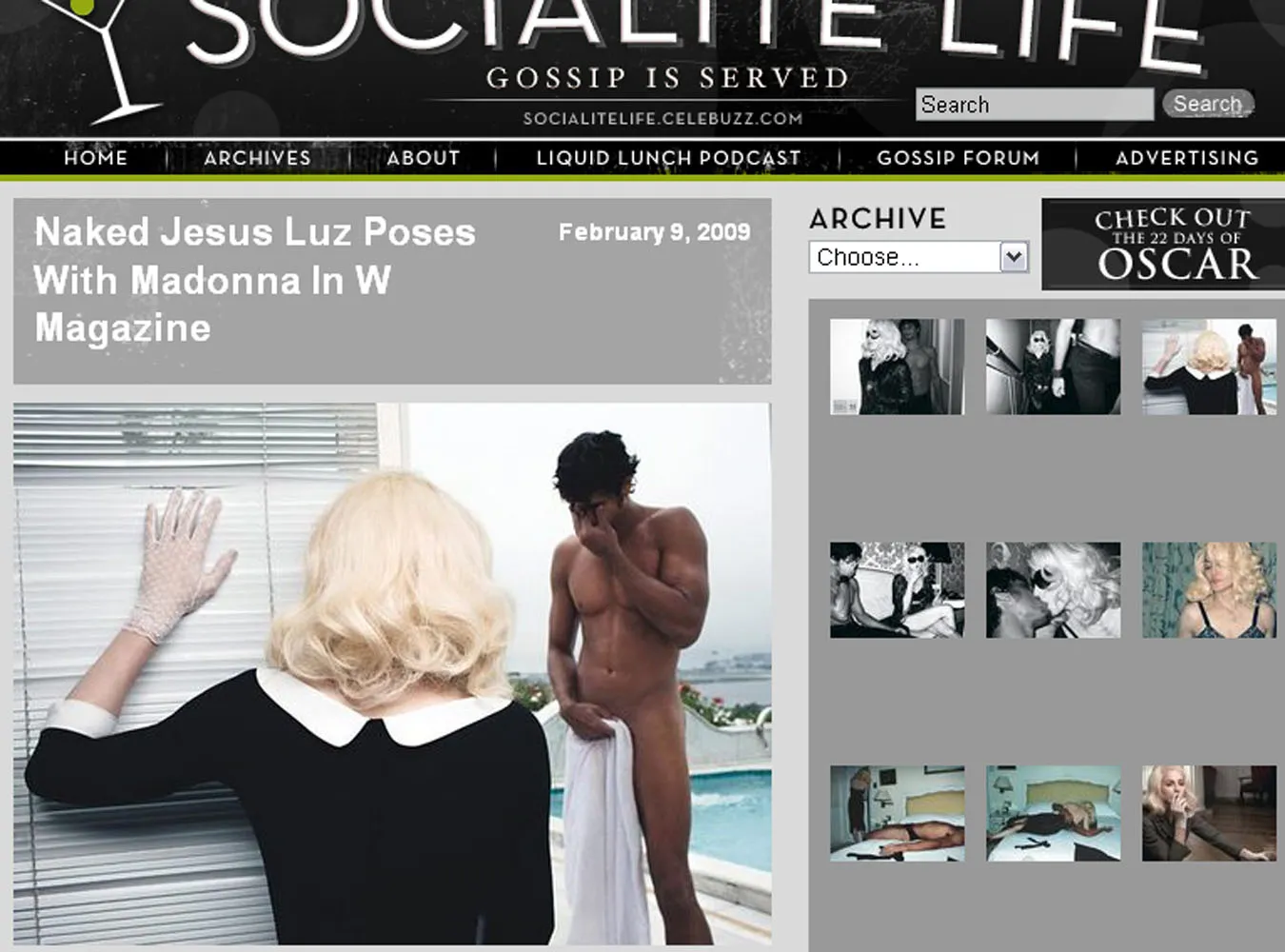 Madonna i goły Jezus - sesja roku