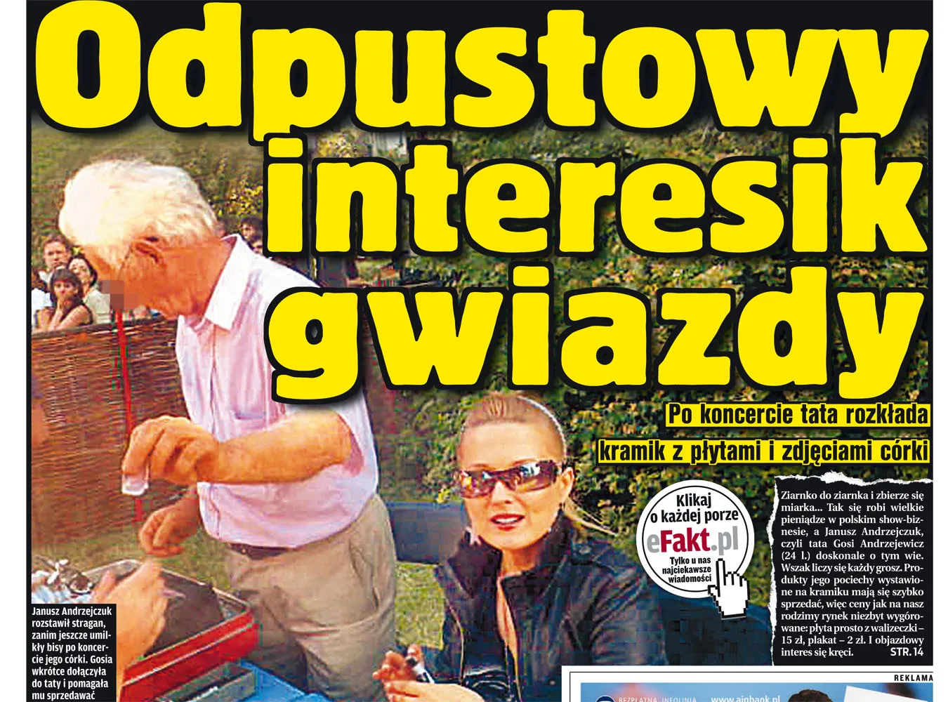 Tata Gosi Andrzejewicz sprzedaje jej płyty