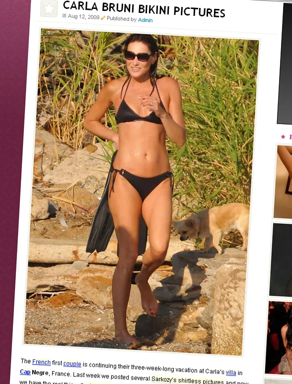 Bruni znów przyłapana w bikini - ale ciało!