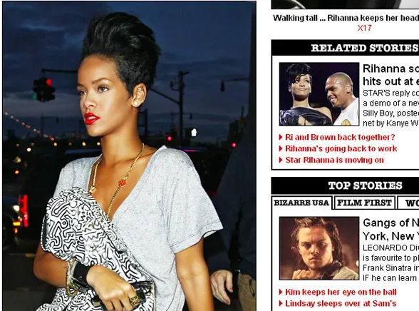 Rihannie stanęły włosy na głowie