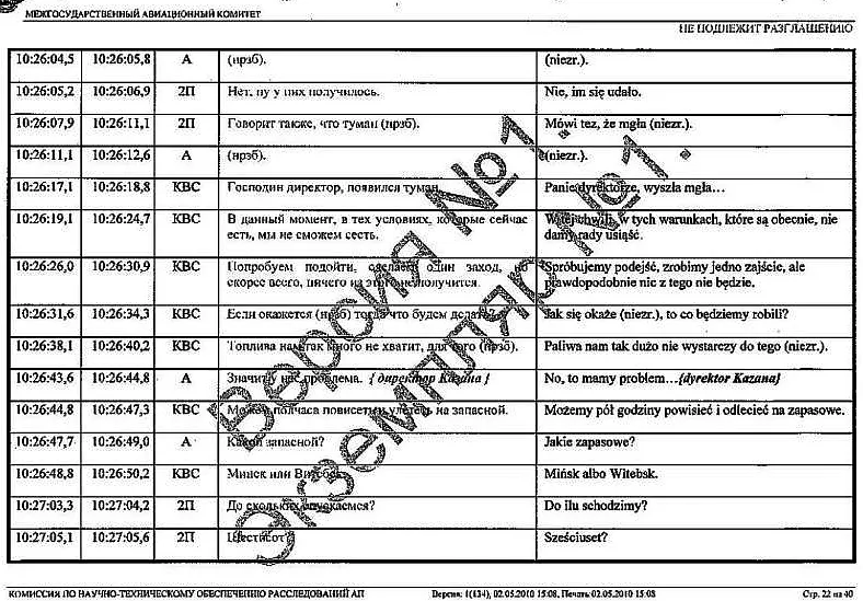 Mamy zapisy z czarnych skrzynek tupolewa