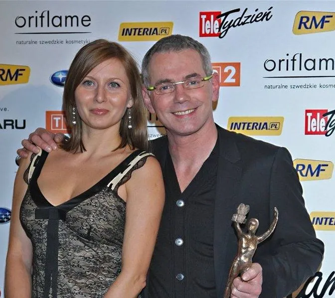 Robert Janowski z żoną