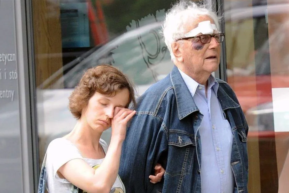 Andrzej Łapicki z żoną