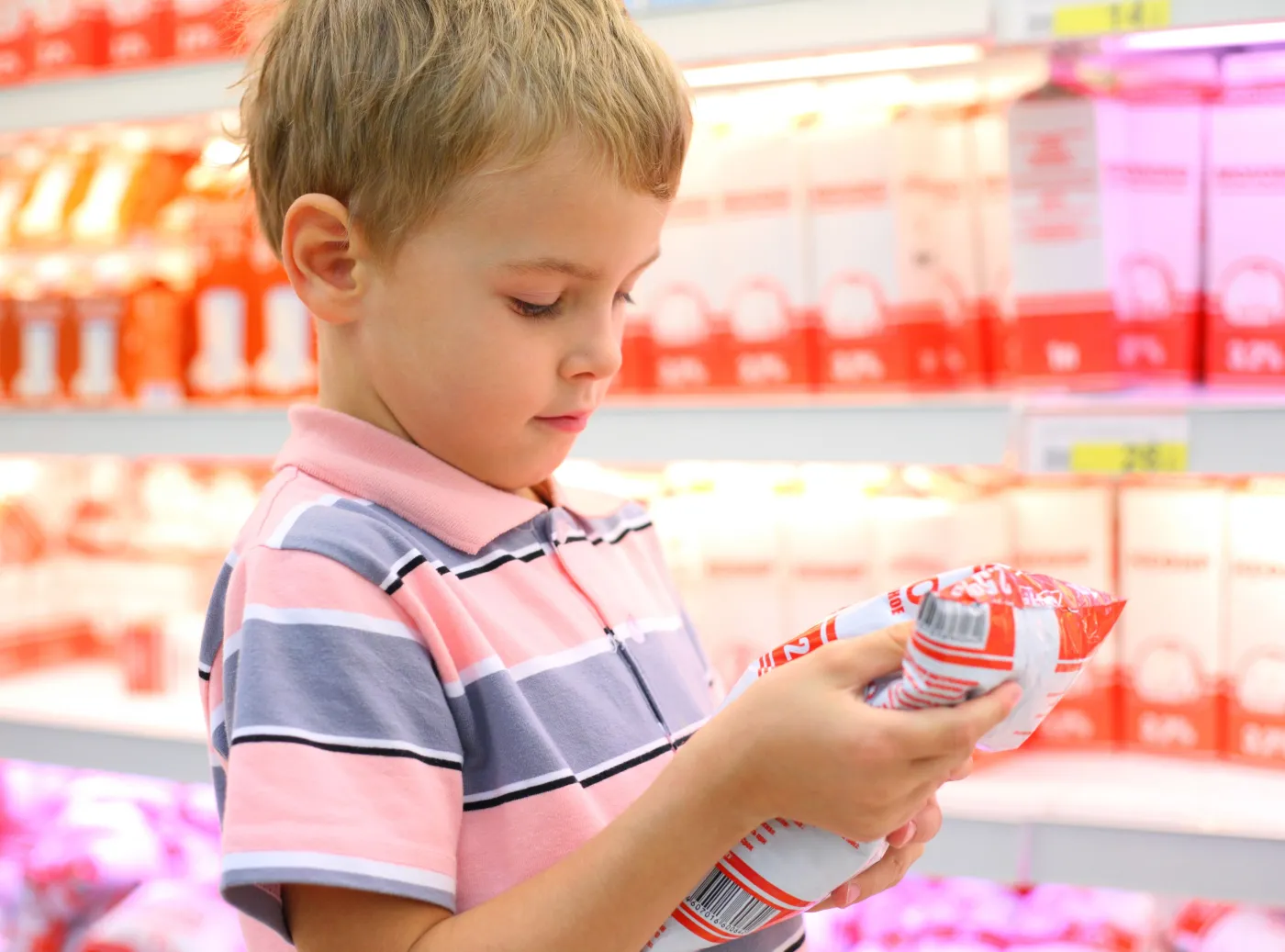 dziecko zakupy nabiał