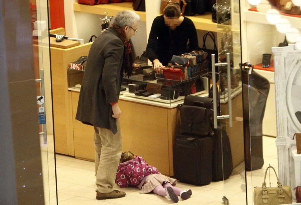 Hubert Urbański z córką