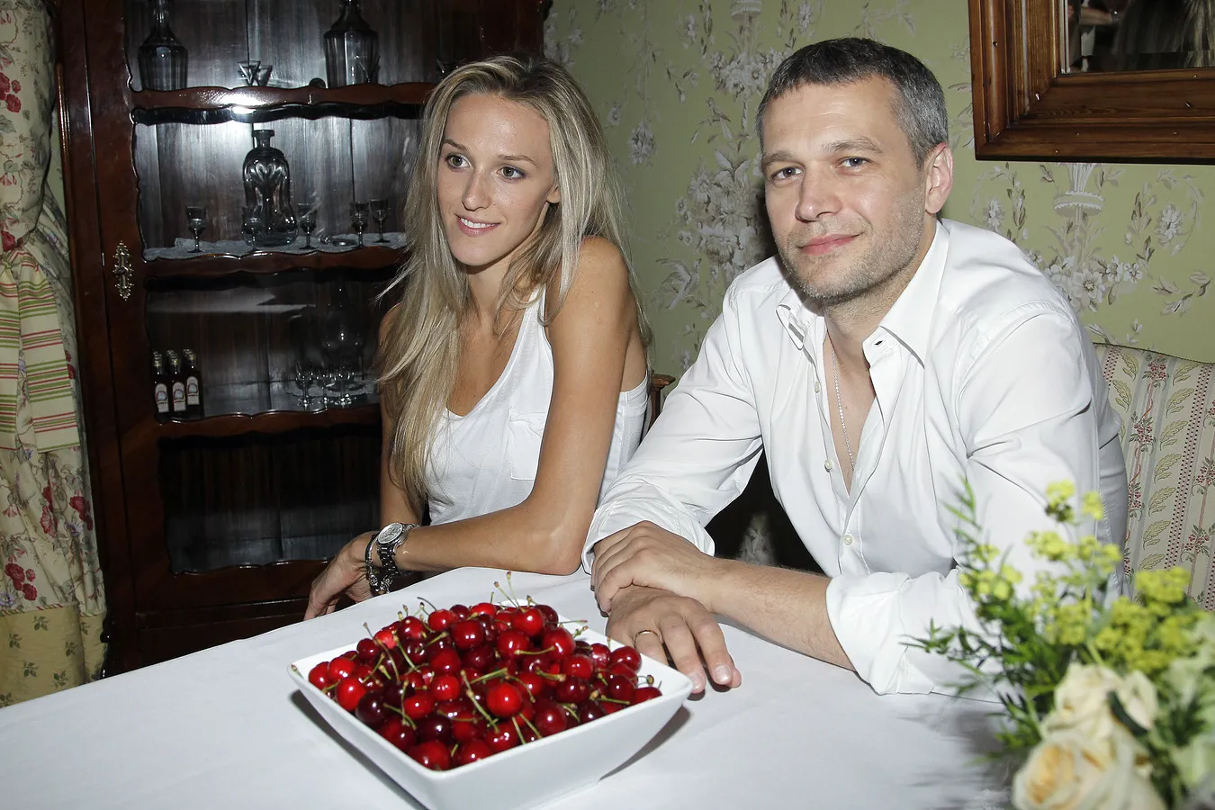 Michał Żebrowski z żoną