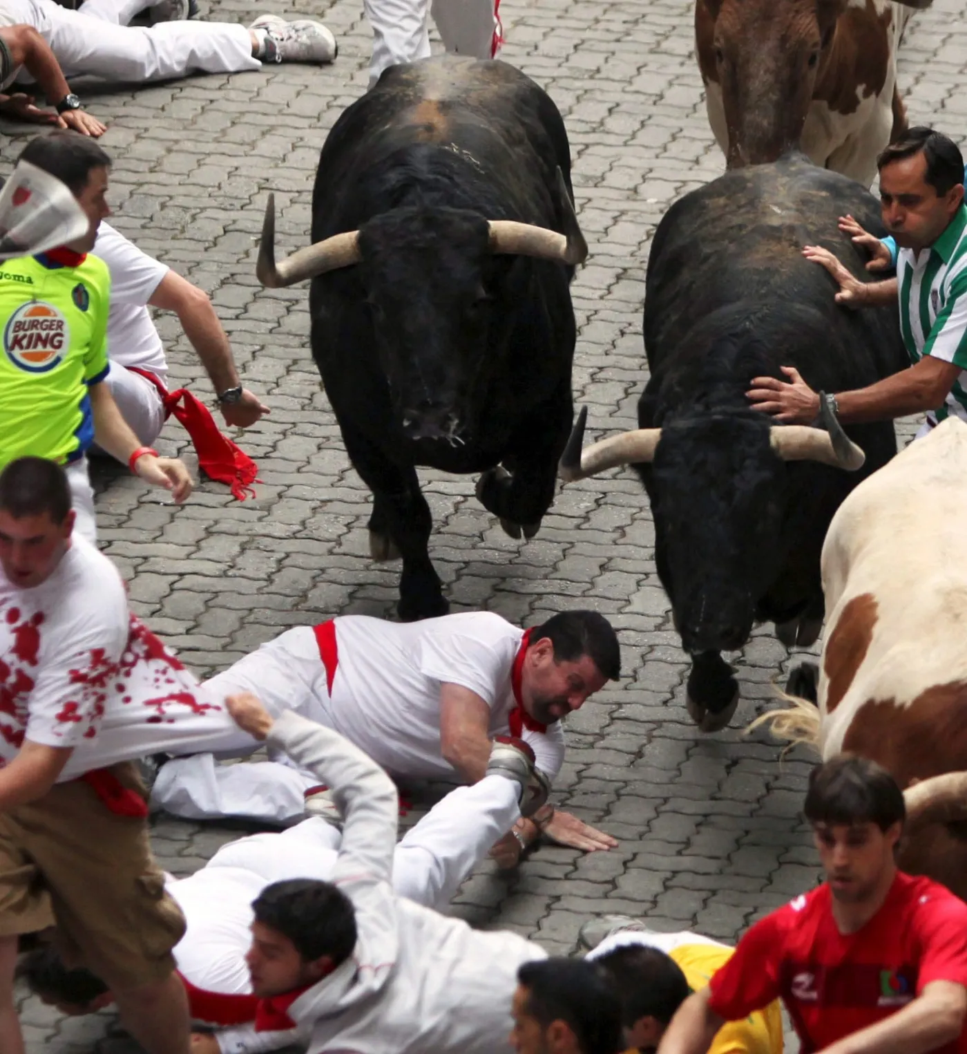 Bieg byków w Pampelunie