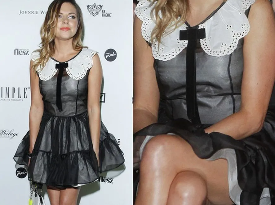 Aleksandra Kwaśniewska niczym seksowna pokojówka