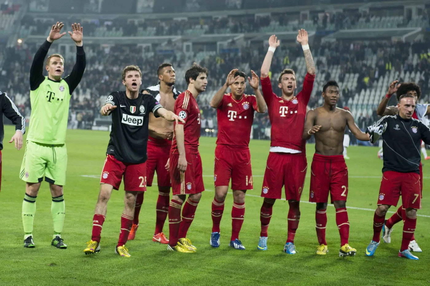 Radość piłkarzy Bayernu