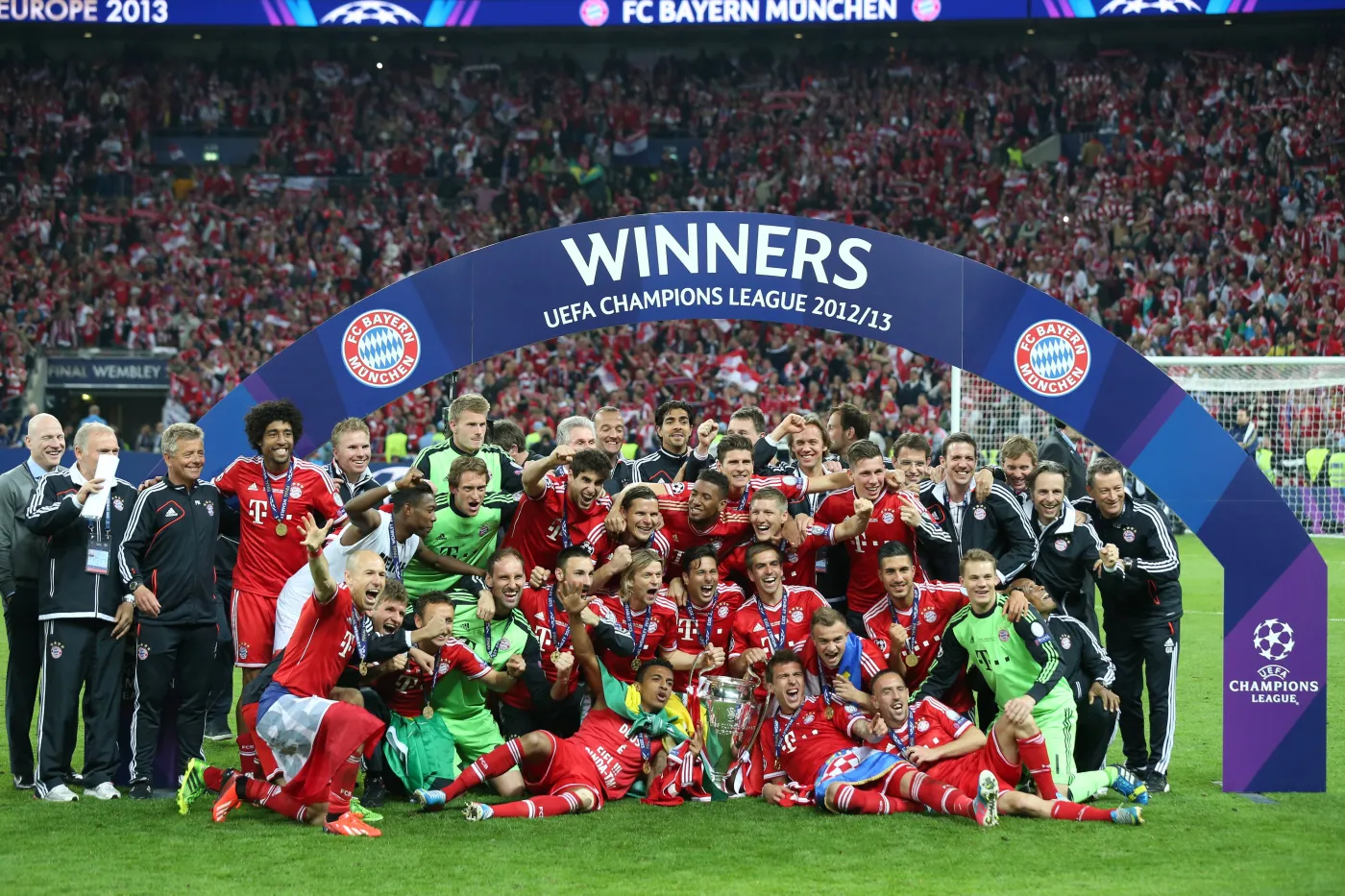 Radość piłkarzy Bayernu