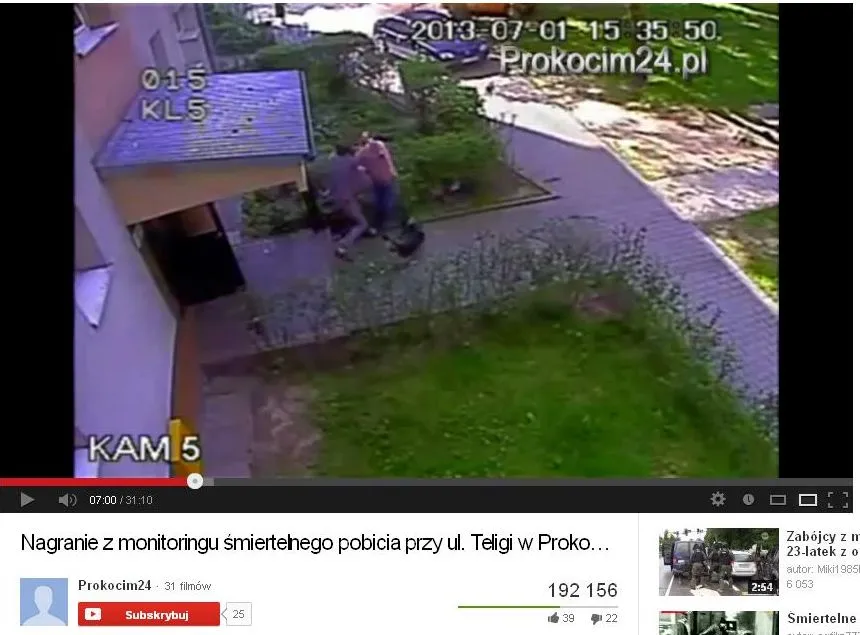 Nagranie z monitoringu