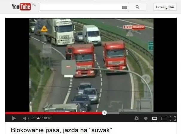 Blokowanie pasa. Walka z cwaniakami, czy wykroczenie drogowe?