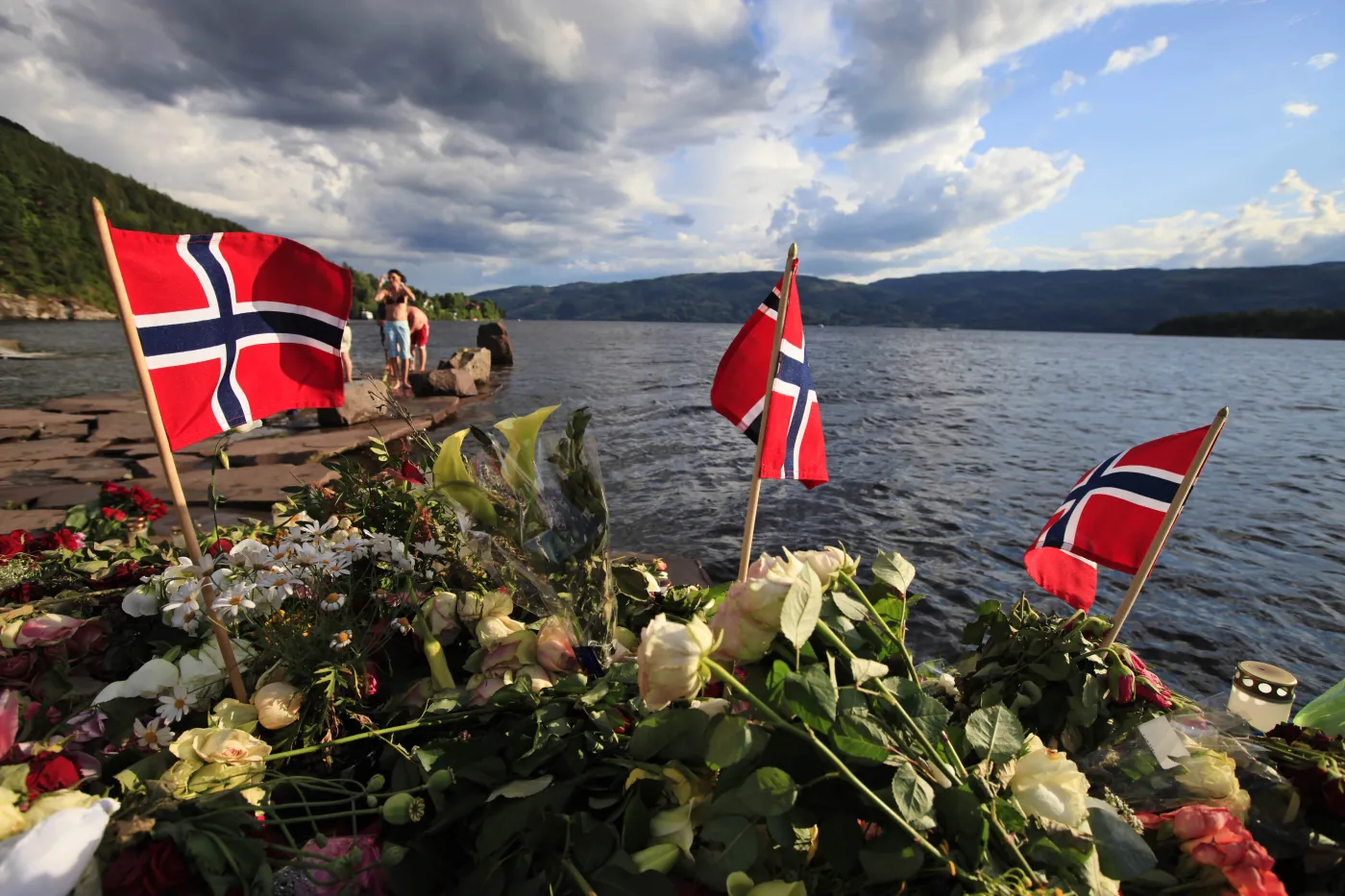 Wyspa Utoya po masakrze