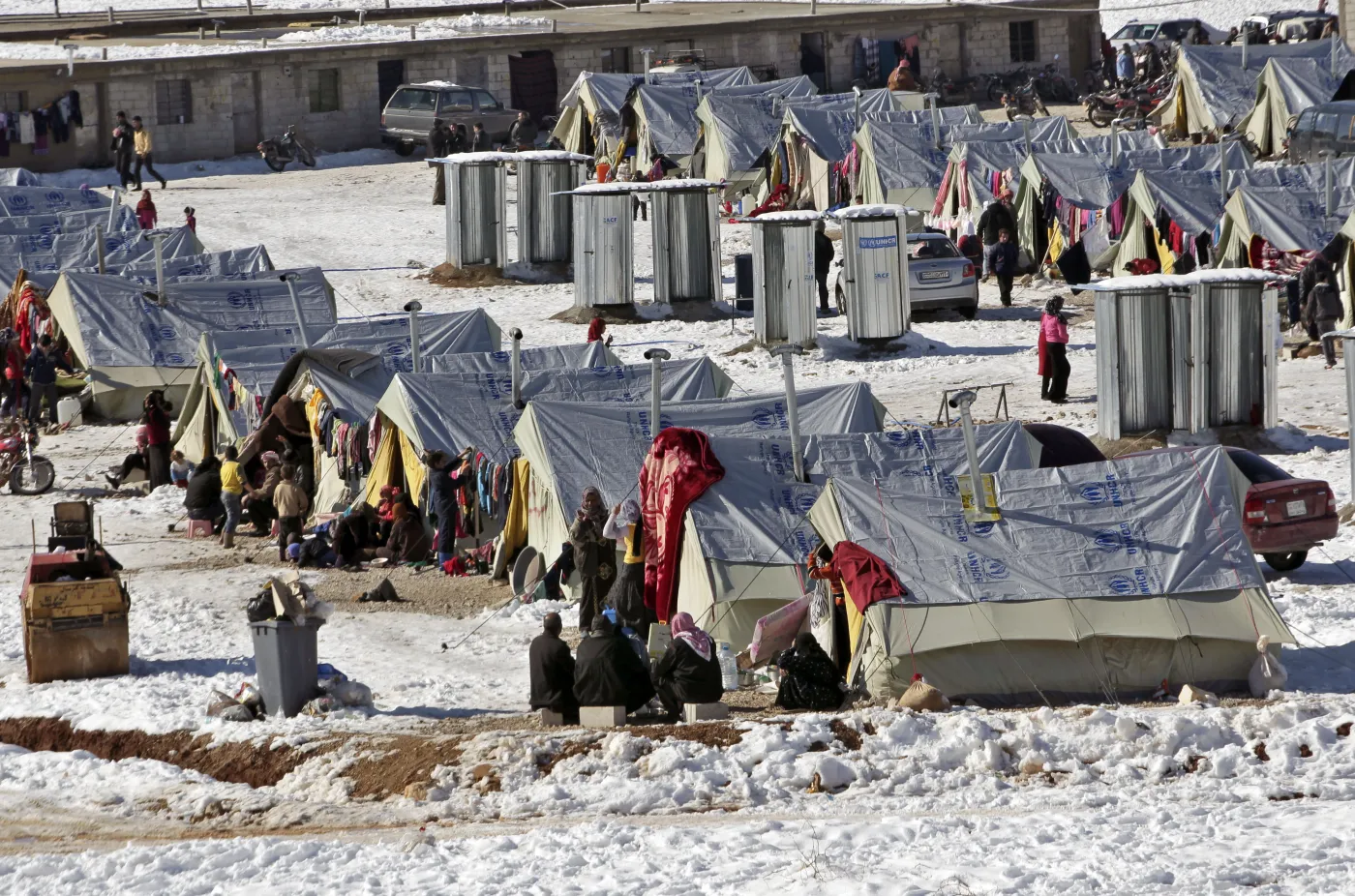 Obóz uchodźców z Syrii