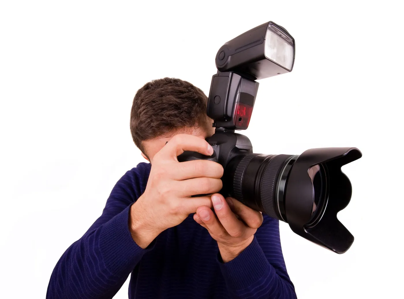 Mężczyzna robi zdjęcie