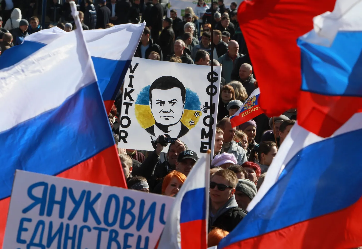 Manifestacje w Doniecku