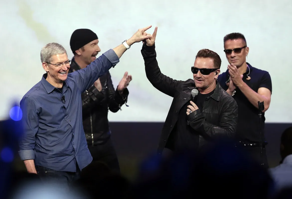 U2 na konferencji Apple