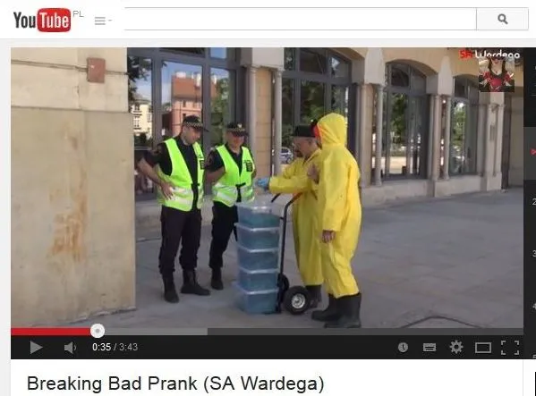 Częstowanie policjantów narkotykami, czyli Wardęga w akcji [WIDEO]