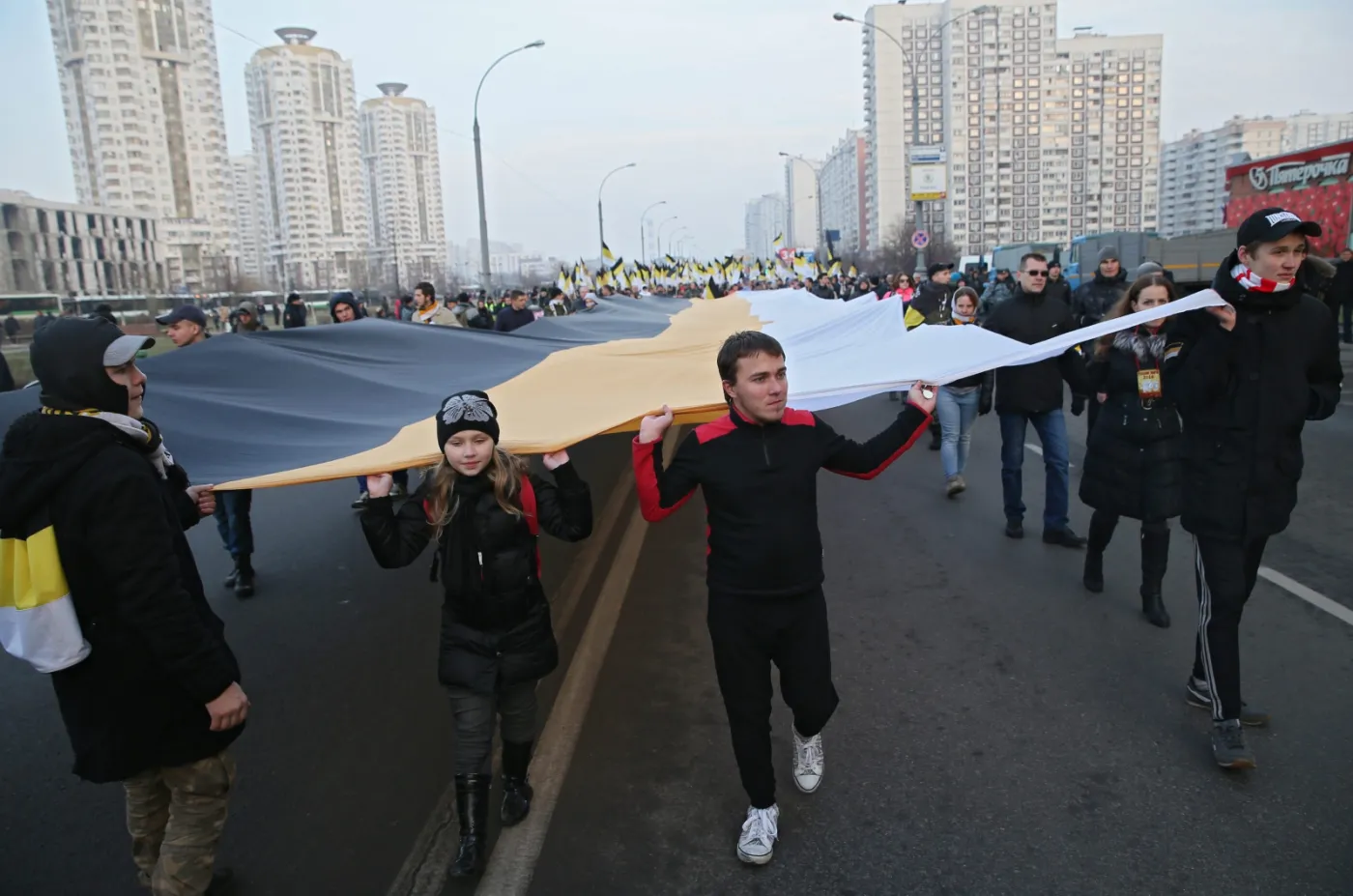 "Ruski marsz" w Moskwie