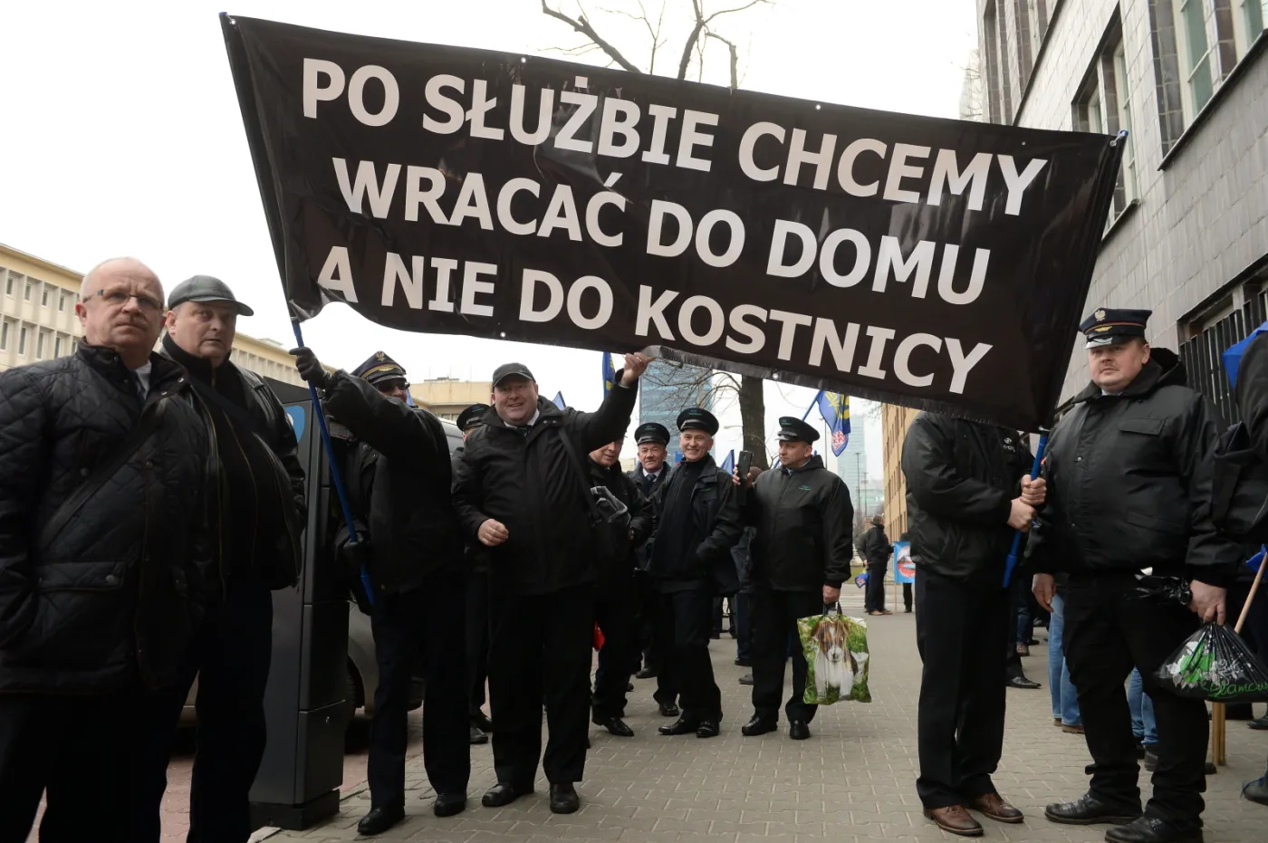 Manifestacja kolejarzy