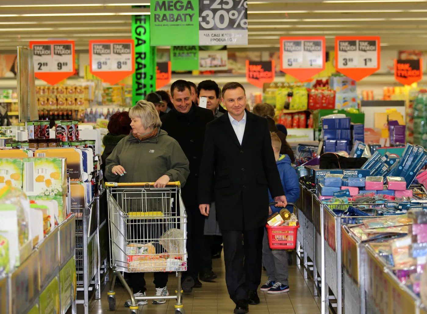 Andrzej Duda w sklepie