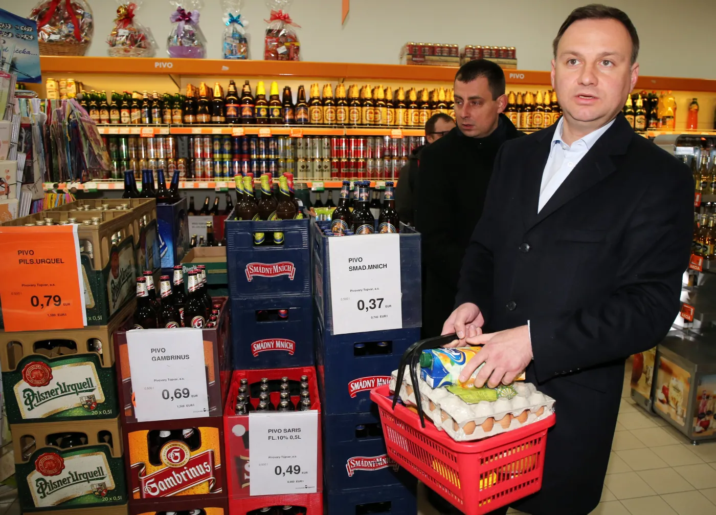 Andrzej Duda w sklepie