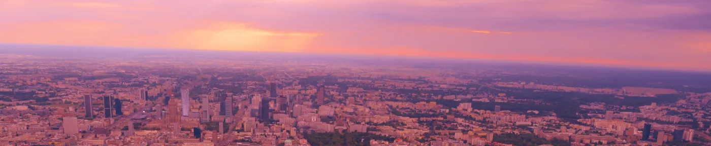 Warszawa z lotu ptaka